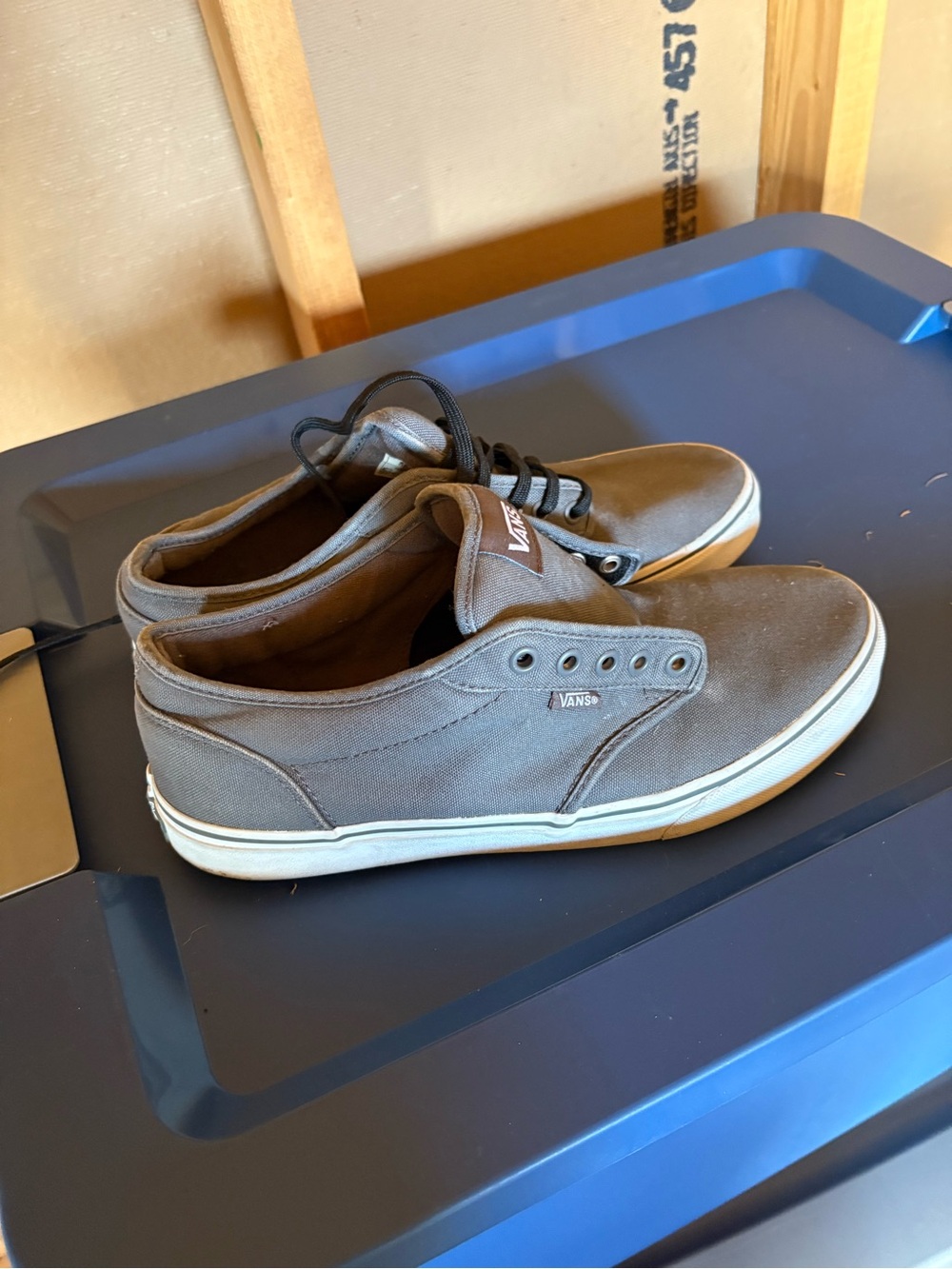 Vans Men’s Low-Top Canvas Sneakers - Brown